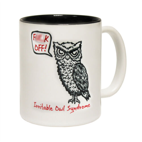 F**K Off Irritable Owl Syndrome Coffee Mug Rude Offensive funny birthday gift 
