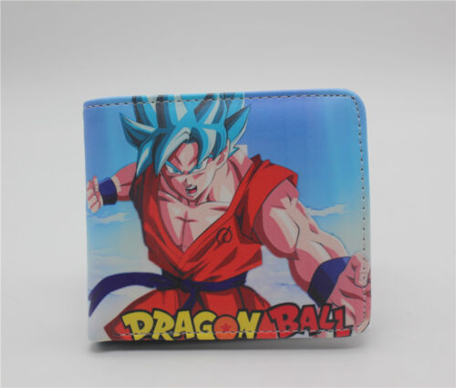 Dragon Ball Z DBZ Goku Wallet Bifold Coin Faux Leather Pu Short Purse Otaku Gift