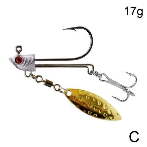 1pc Locken Jig Haken für Weiche Köder Jig Haken Stacheldraht Jig neu Haken M9L8