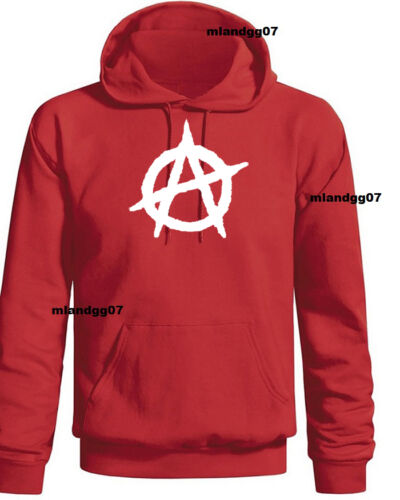Anarchy Symbol  Sweatshirt The Circle A Hoodie SIZES S-3XL