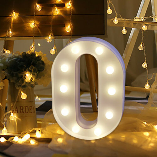 Large LED Light Up Alphabet Letter Number Lights Standing Hanging Wedding UK