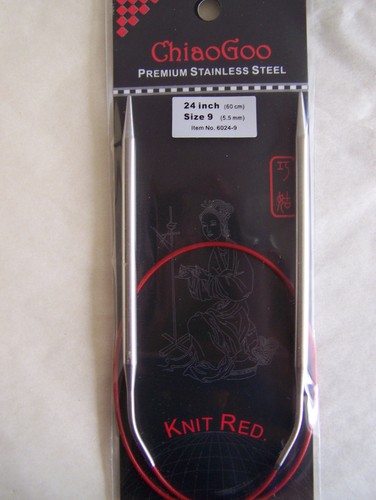 ChiaoGoo Red Circular Knitting Needles 24/" choice//size