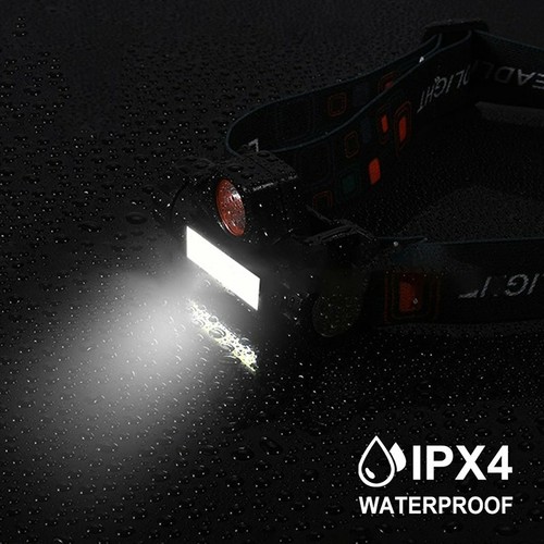 LED USB Wiederaufladbar Stirnlampe Scheinwerfer Camping Kopflamp Lampe Akku DE