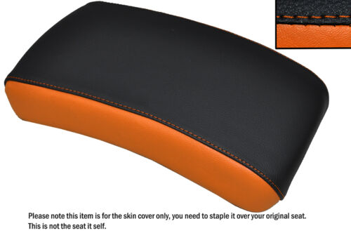 Negro y Naranja Personalizado Se Ajusta Yamaha XVS 650 Dragstar trasera de cuero cubierta de asiento