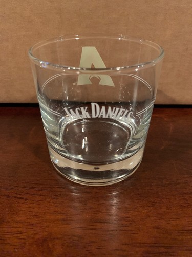 Jack Daniels Glass Tumbler w// Arizona Diamondbacks Logo
