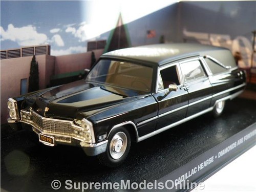 JAMES BOND CADILLAC HEARSE DIAMONDS ARE FOREVER CAR MODEL 1//43RD ISSUE K8967Q~#~