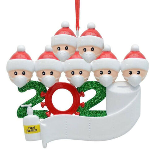 ADD Name 2020 Xmas Christmas Tree Hanging Ornaments Family Ornament Decor Gift