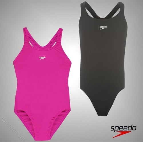New Junior Girls Speedo Stretch Endurance Plus Medalist Swimsuit Size Age 7-13