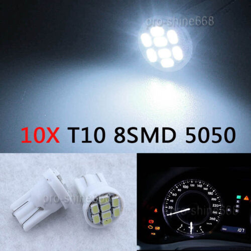 6K White LED 194 Wedge Speedo Dash Gauge Instrument Panel Light Bulb For Toyota 