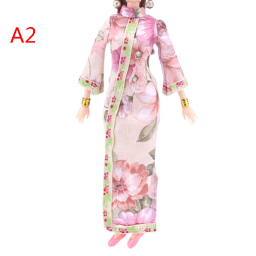 Doll handmade unique dress clothes for chinese traditional dress cheongsam.DE 