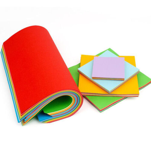 100 X 10 Colors Origami Paper Double Sided Colorful Folding DIY Paper Arts C TUA 
