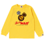 A BATHING APE BAPE KIDS MILO FOOTBALL OVERHEAD L//S TEE 8colors From Japan New