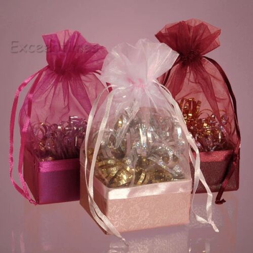 120sytles ORGANZA GISE BAG Candy Sheer Jewellery Pouch Wedding Birthday Pa S3CAU