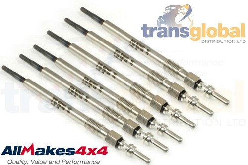 Glow plugs x6 per Land Rover Discovery 3 4 Range Rover Sport 2.7 TDV6-1354289