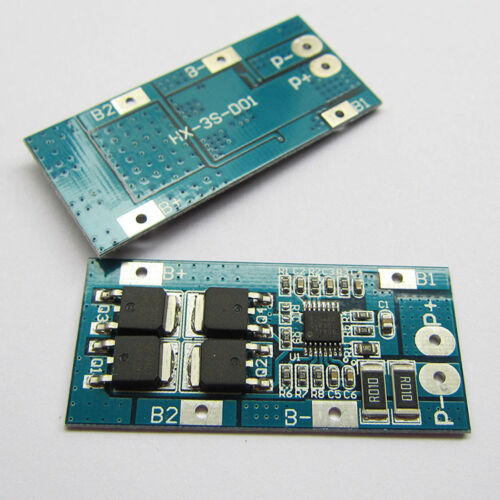 3S 10A PCB BMS Protection Board for 3 Packs 18650 Li-ion Lithium Battery Cell 