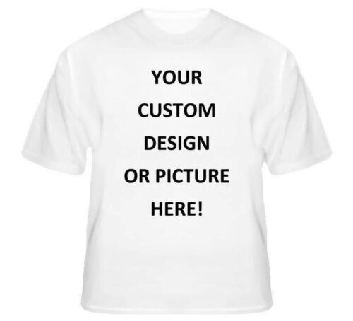 Personnalisé Imprimé Personnalisé T-shirt Ajouter Votre Propre Photo//Logo//conception toute couleur Tee