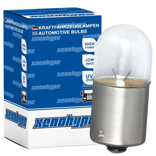 4x R10W XENOHYPE Premium BA15s 24 V 10 Watt LKW Kugellampe 