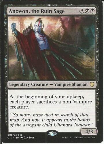 Black Vampire Anowon 100 Cards Custom Magic MTG Commander EDH Deck