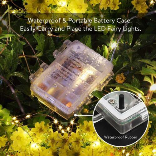 5M 10M Silver Copper Wire Fairy LED String Lights Battery Operated USB 8 Modes R