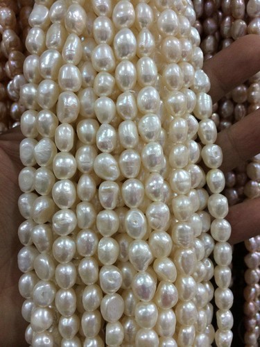 8-9mm White Freshwater Cultured Pearl Loose Beads 13/'/' 2018