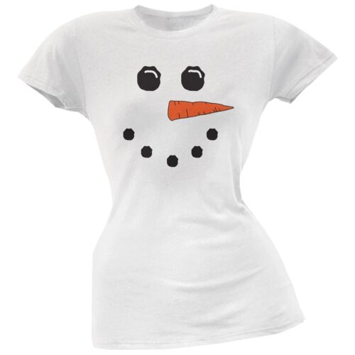Snowman White Soft Juniors T-Shirt