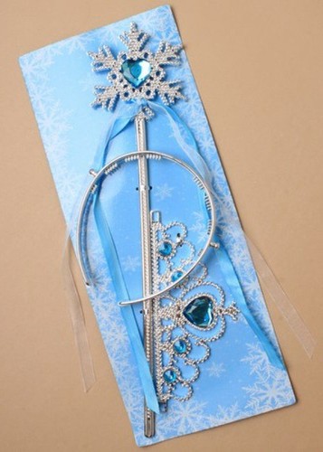 Childrens Snow Queen Ice Princess Tiara and Wand