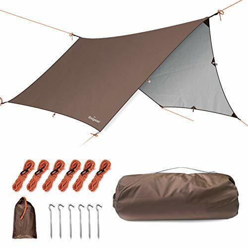 Hammock Rain Fly Camping Tarp 12x10FT Multifunctional Waterproof Tent Tarp.. 