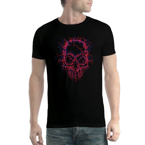 High Voltage Skull Men T-shirt XS-5XL New