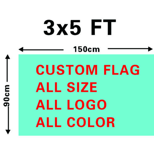 SALE CUSTOM  3/'x5/' Full Color Single Sided Custom Flag Factory Direct~US Seller