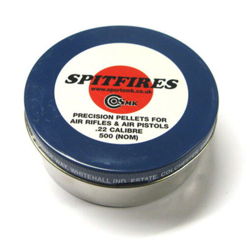 Spitfire Airgun Pellets-Boîte de 500 pastilles-pointu//en forme de dôme 0.22//0.177