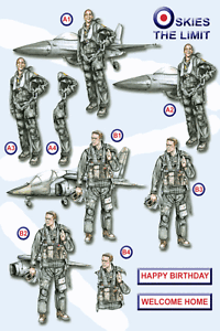 Air Force Craft UK A4 Die Cut Decoupage Sheet Line 727 At Your Service