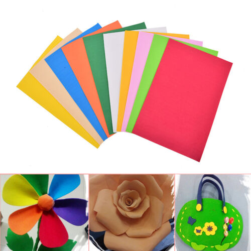 10Pcs/Pack EVA Foam Sheets Handmade Paper Fun Kids Craft Gift 260x185x2mm !!ßß 