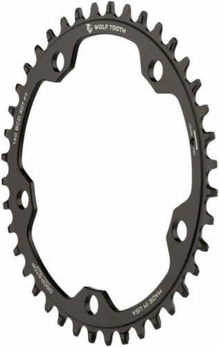 Wolf Tooth 130 BCD Road and Cyclocross Chainring 38t 130 BCD 5-Bolt Drop 
