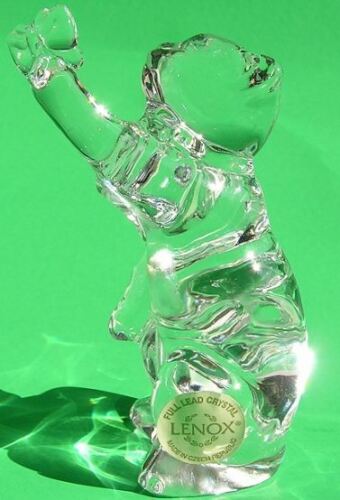 LENOX Crystal GENTLE FRIENDS CAT with BUTTERFLY sculpture NEW in BOX