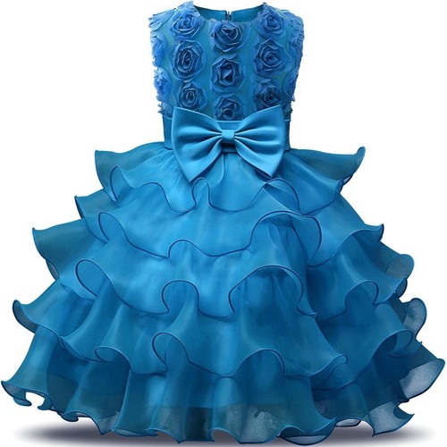 Kid Girl Bridesmaid Wedding Dress Princess Formal Party Pageant Dress Tutu Skirt