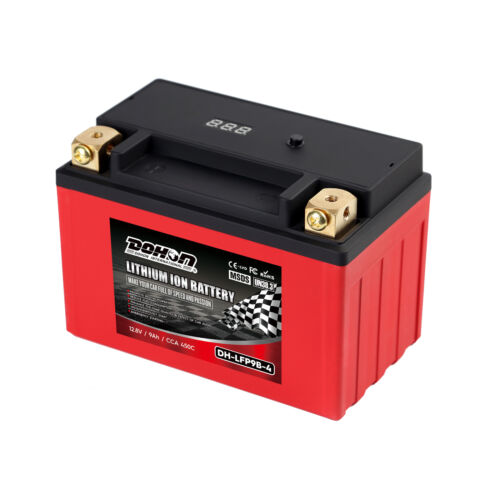 DOHON LFP9B-4 12V 280CCA Lithium Motorcycle Battery LiFePO4 Replaces YT9B-4