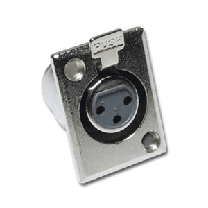 1 Fiche XLR 3 Broches Femelle CHASSIS Connections à Souder Qualité Métal