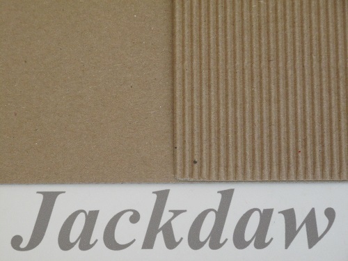 Kraft Recycled Card 5 x A4 Fluted 1 Side Cardmaking Wedding Invites Crafts AM204