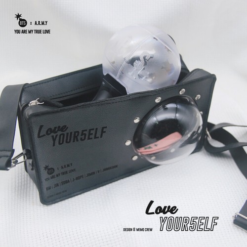 Kpop BTS BANGTAN BOYS ARMY Bomb ARMY Bomb Light Stick Ver.3 Lamp Bag Satchel