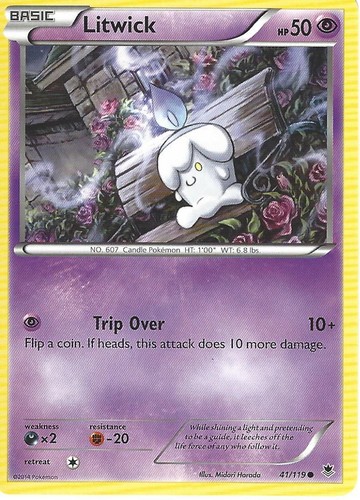 LITWICK 41//119 POKEMON XY PHANTOM FORCES