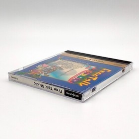 Free Talk Studio Blue Case w/ Spine & Premium card 1997 Sega Saturn SS