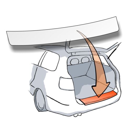Typ DM Lackschutzfolie Ladekantenschutz Folie passend für Hyundai Santa Fe III 