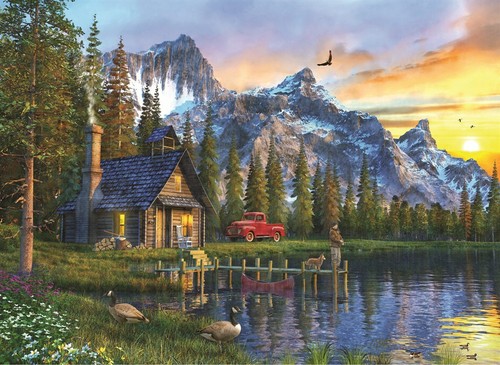 Anatolian Puzzle 1000 pièces-Sunset KabinPuzzle Taille 66x48cm H