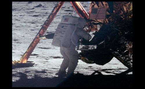 RARE Neil Armstrong Apollo 11 PHOTO,Only Moon Surface Photo Astronaut Lunar Walk