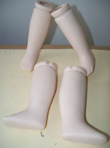 2 Sets of Porcelain  Legs for Doll Repair & Craft NEW! 