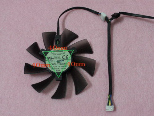 95mm ASUS GTX680 HD7950 HD7970 Dual Fan Replacement T129025SU 5Pin 0.38A R60b