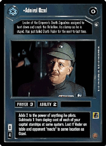 Admiral Ozzel FOIL Near Mint REFLECTIONS I star wars ccg swccg