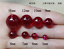 Unheated round sphere bead Pigeon Blood Red Ruby AAAAA Loose Gems 3mm to 12mm