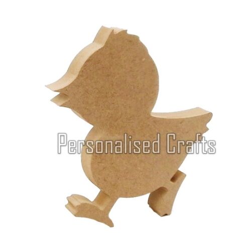 Free Standing MDF Walking Chick Blank Shape Crafts Easter Chicken