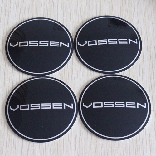 4pcs Aluminum Vossem Car Wheel Center Hub Cap Badges Emblems Decal Stickers 56mm
